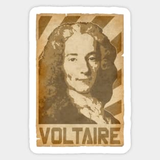 Voltaire Retro Propaganda Sticker